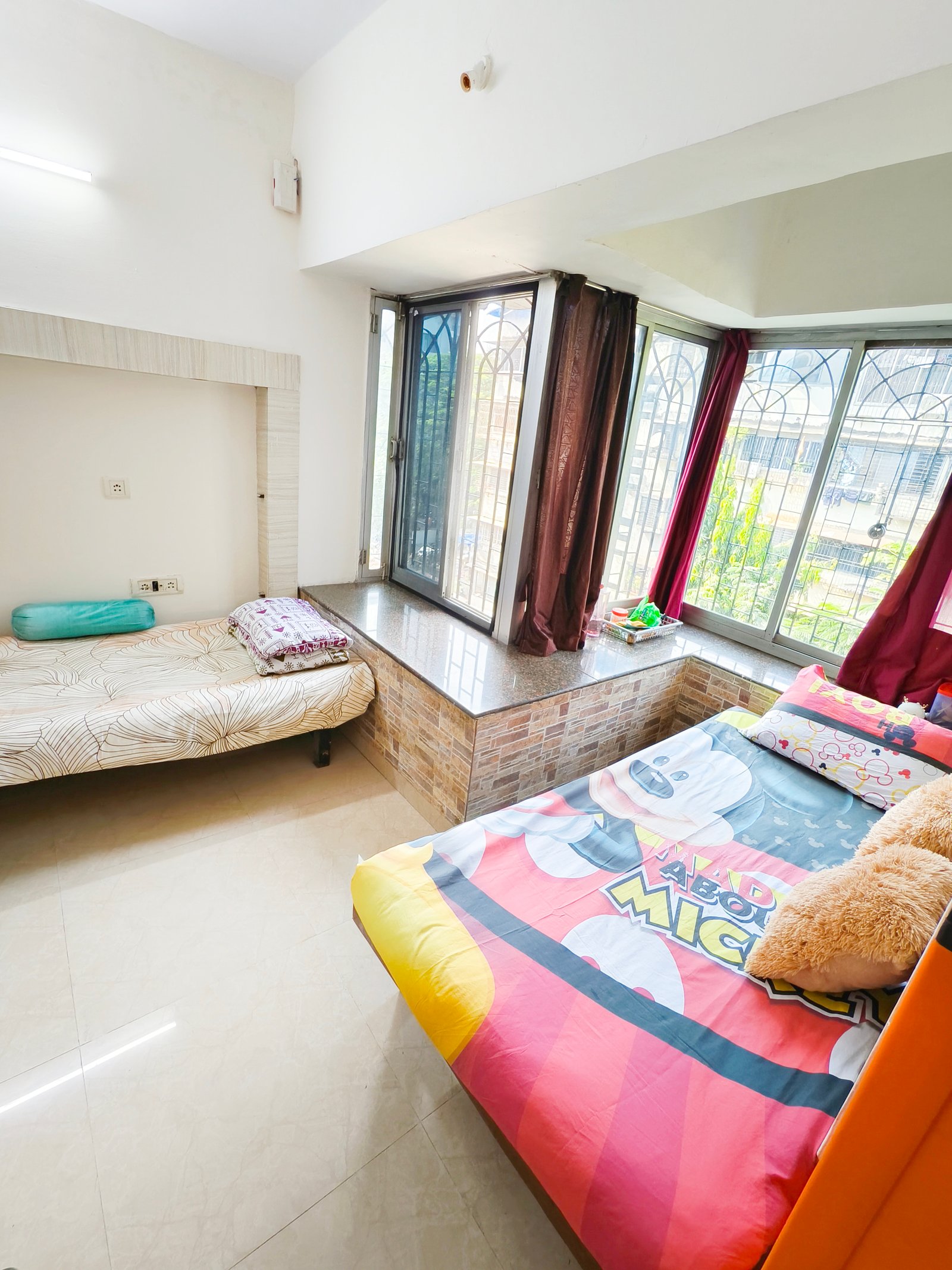 Girls flat sharing apartment